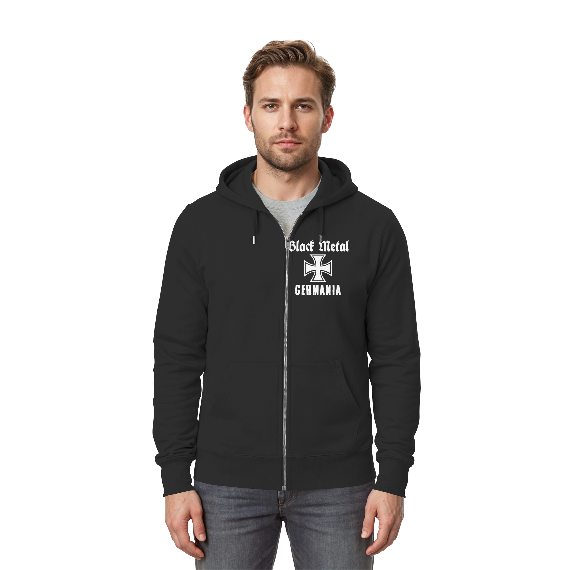 Black Metal Germania - Cremallera con capucha | Mystic Circle, Kanonenfieber, Nargaroth - Imagen 4 de 9