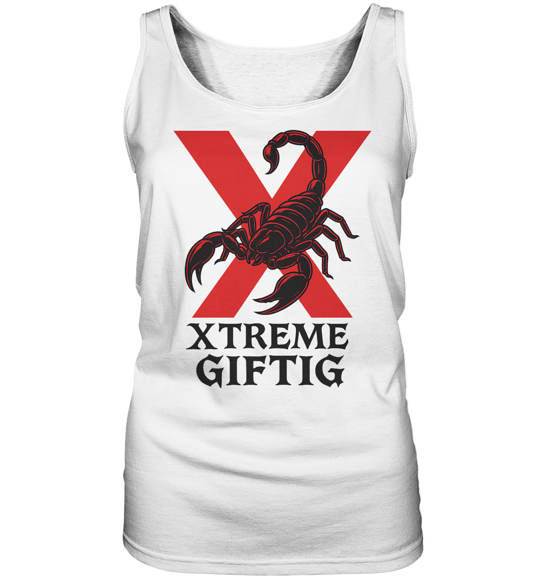 Giftig Damen Tanktop – XTREME GIFTIG RED – Weiß – S
