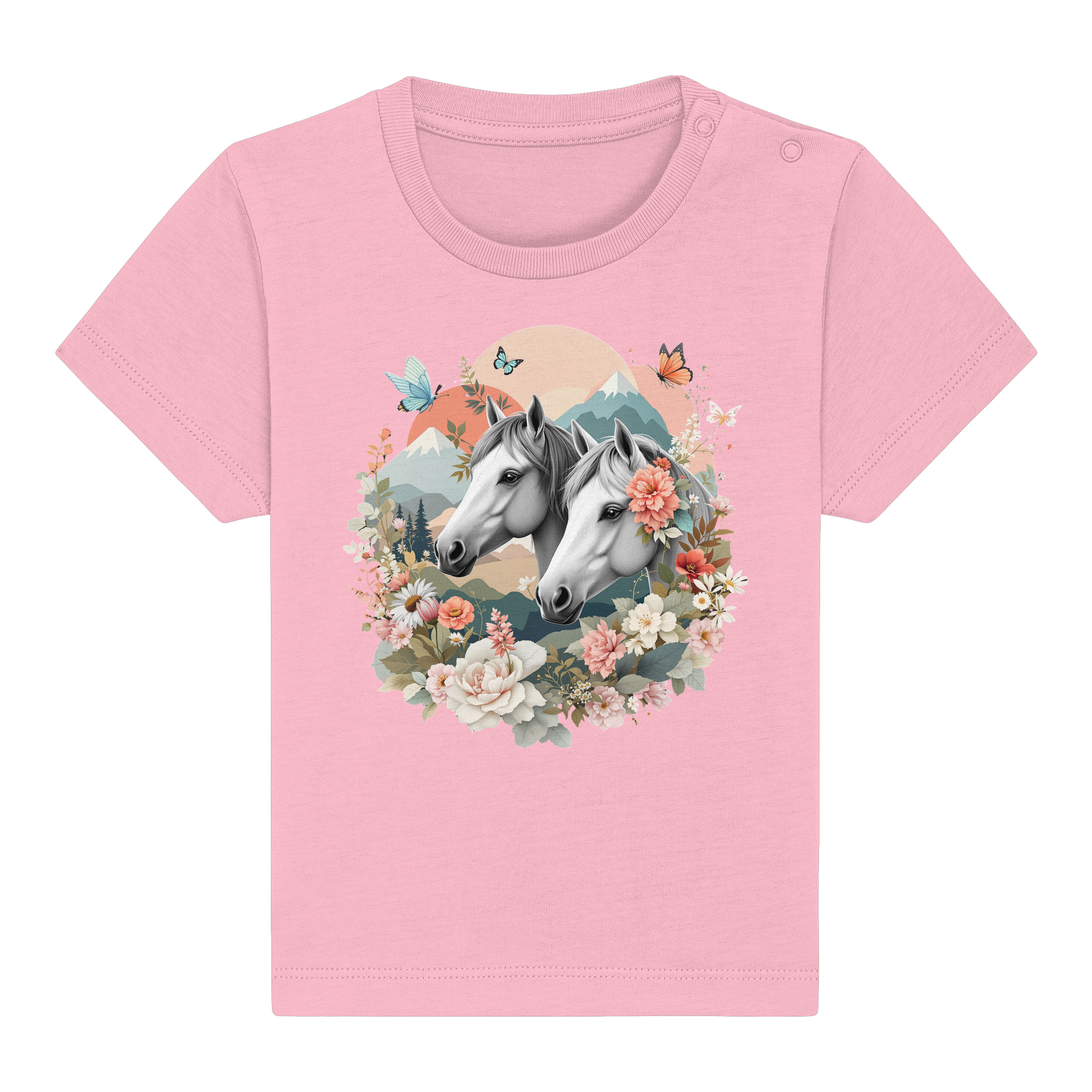drømmende hest - Økologisk babyskjorte 3
