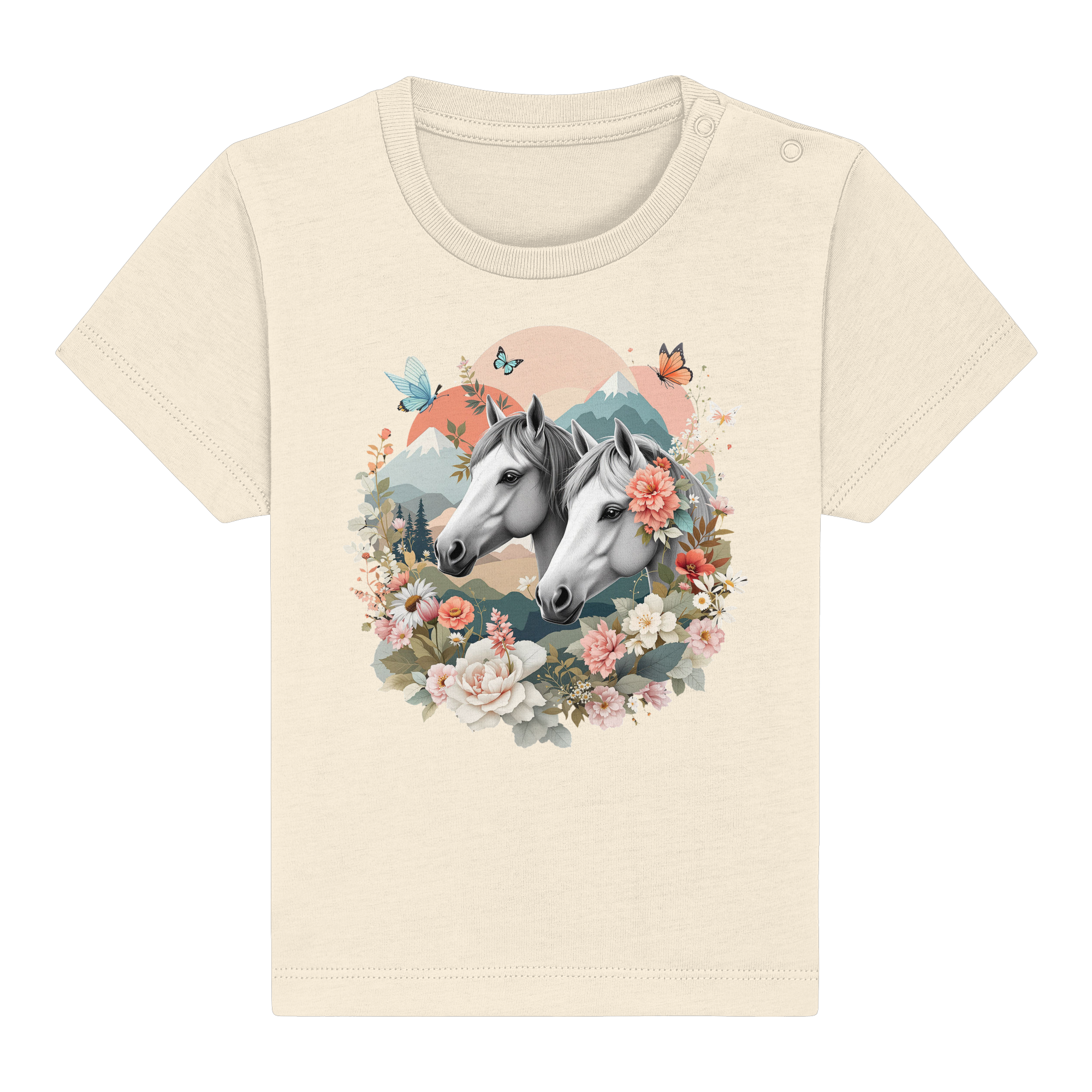 drømmende hest - Økologisk babyskjorte 2