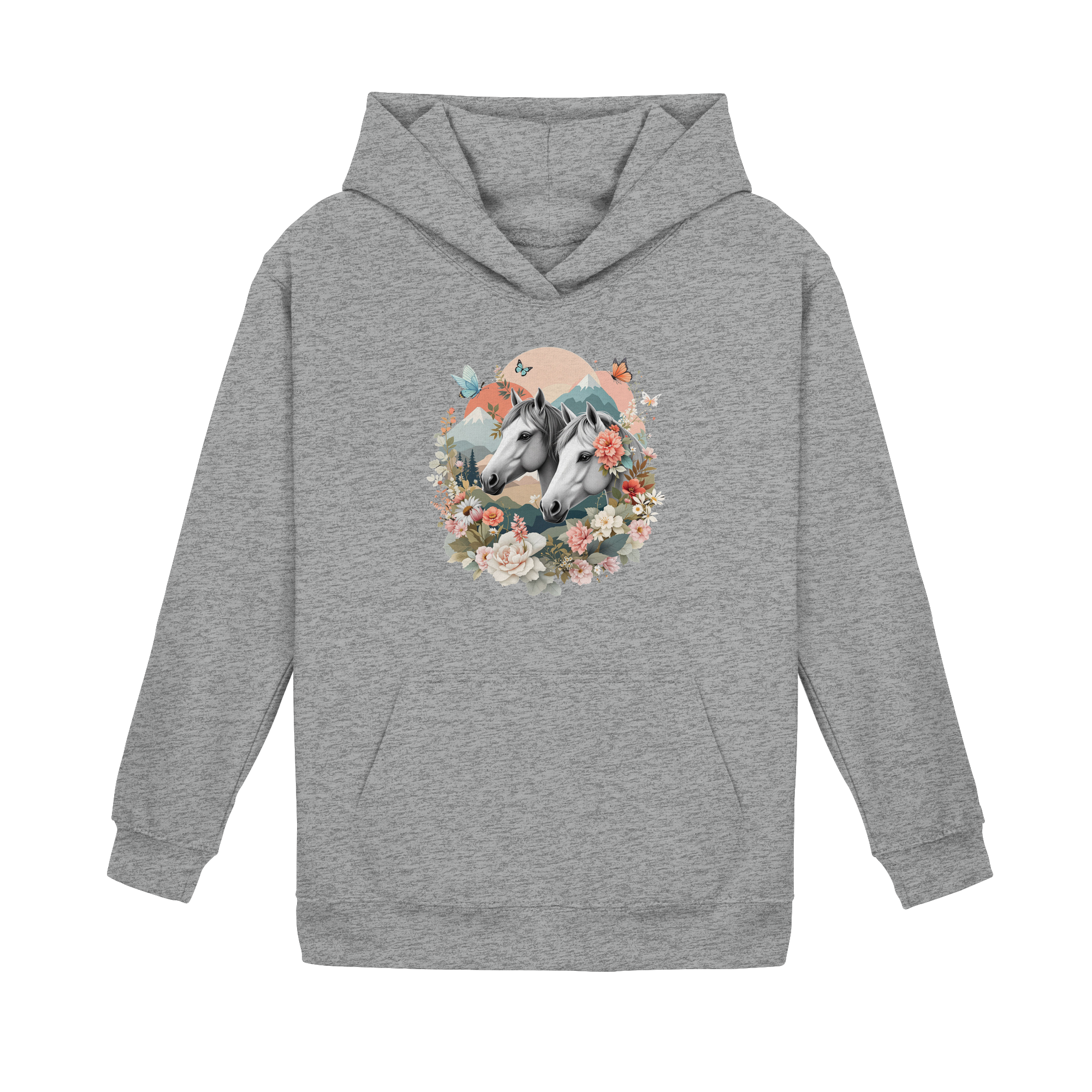 drømmende hest - Enkel hettegenser for barn 4