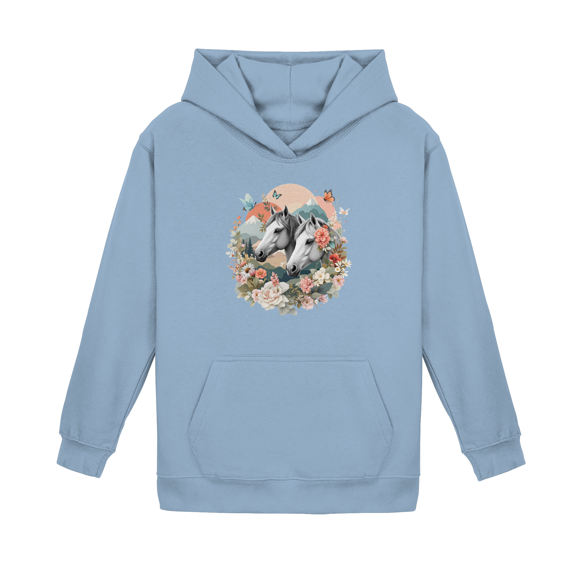 drømmende hest - Enkel hettegenser for barn 2