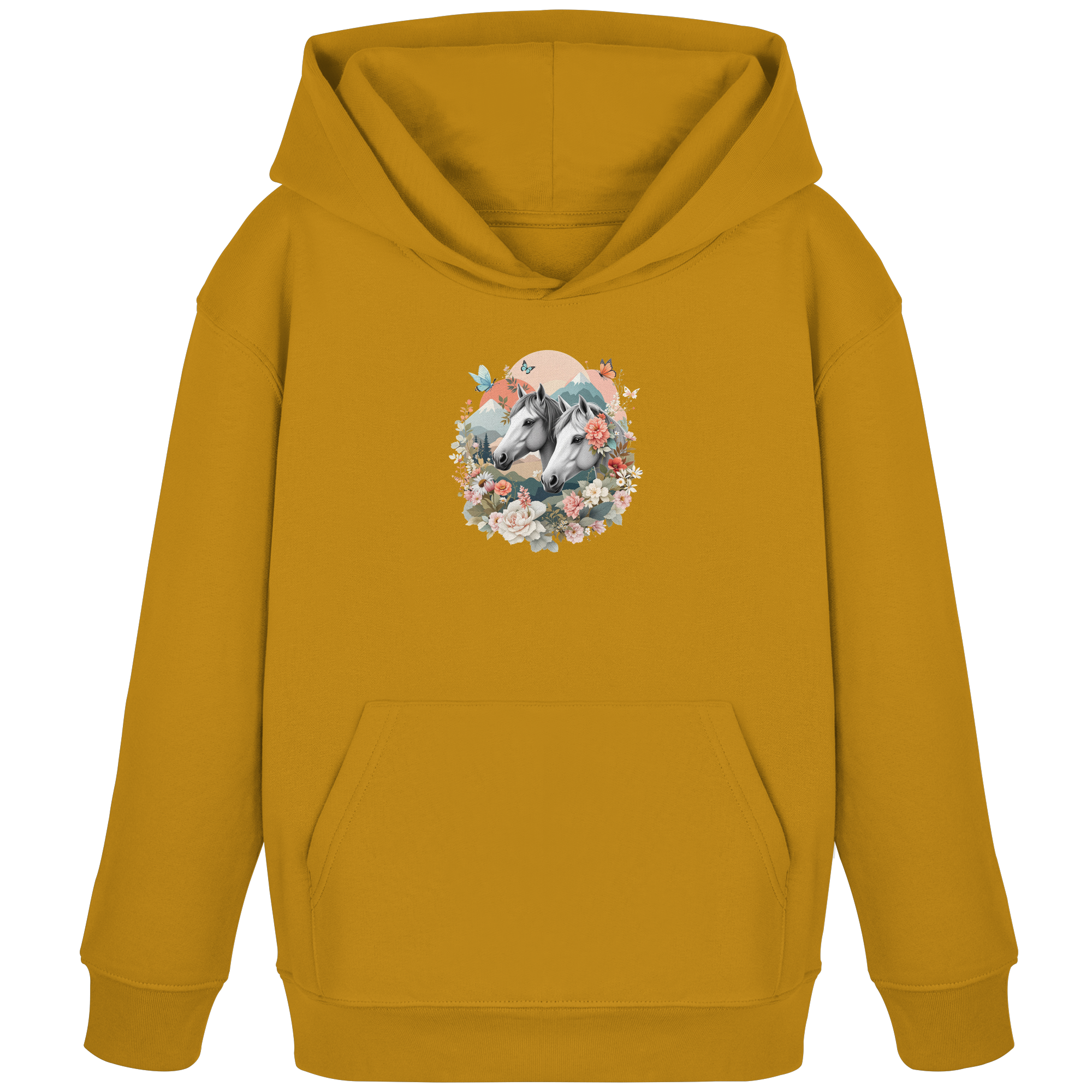 drømmende hest - Økologisk barne-hettegenser 3