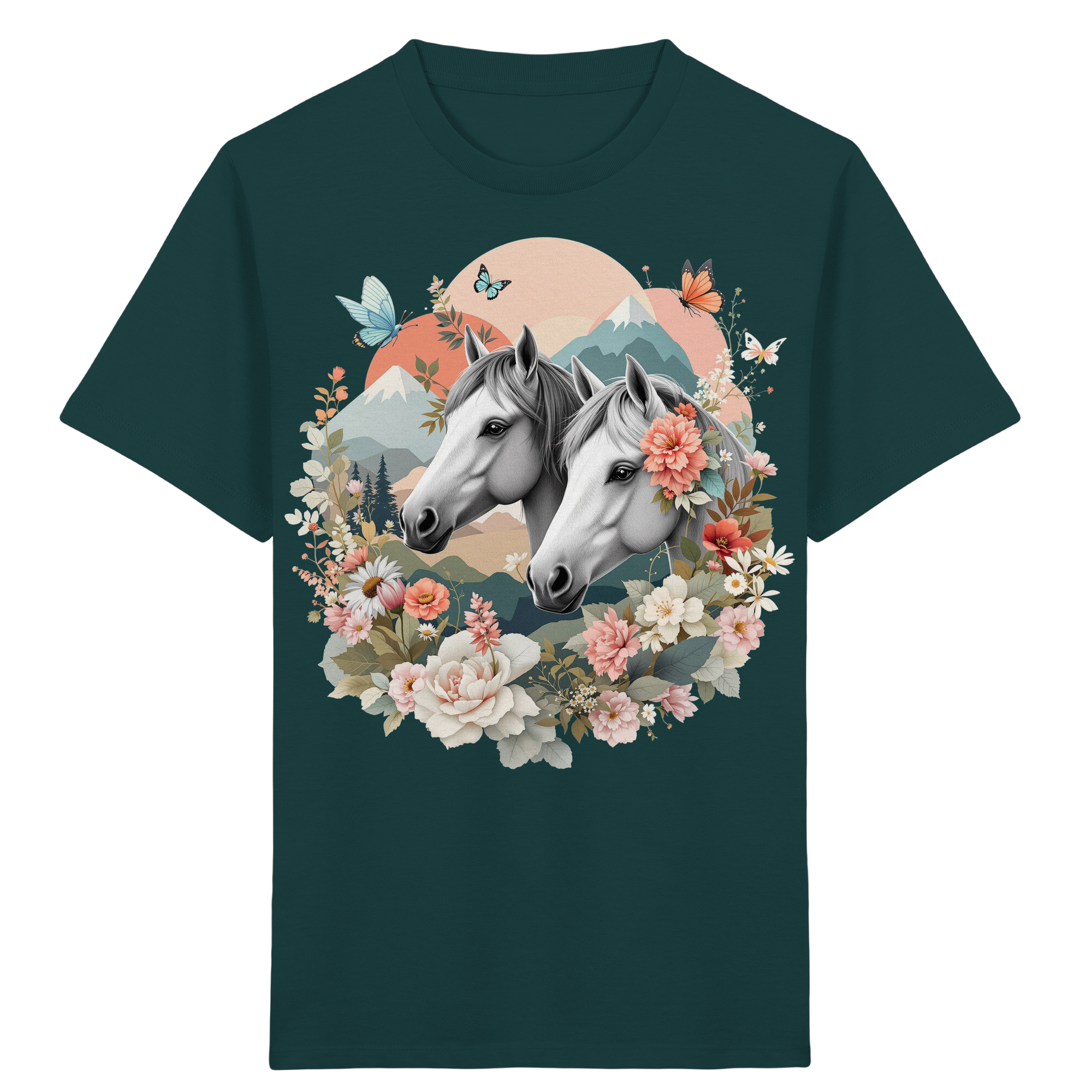 drømmende hest - Økologisk T-skjorte for barn 8