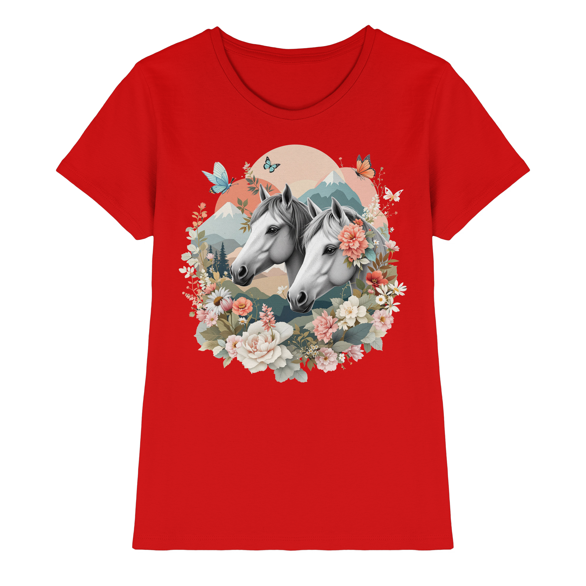 drømmende hest - Premium T-skjorte for kvinner 3