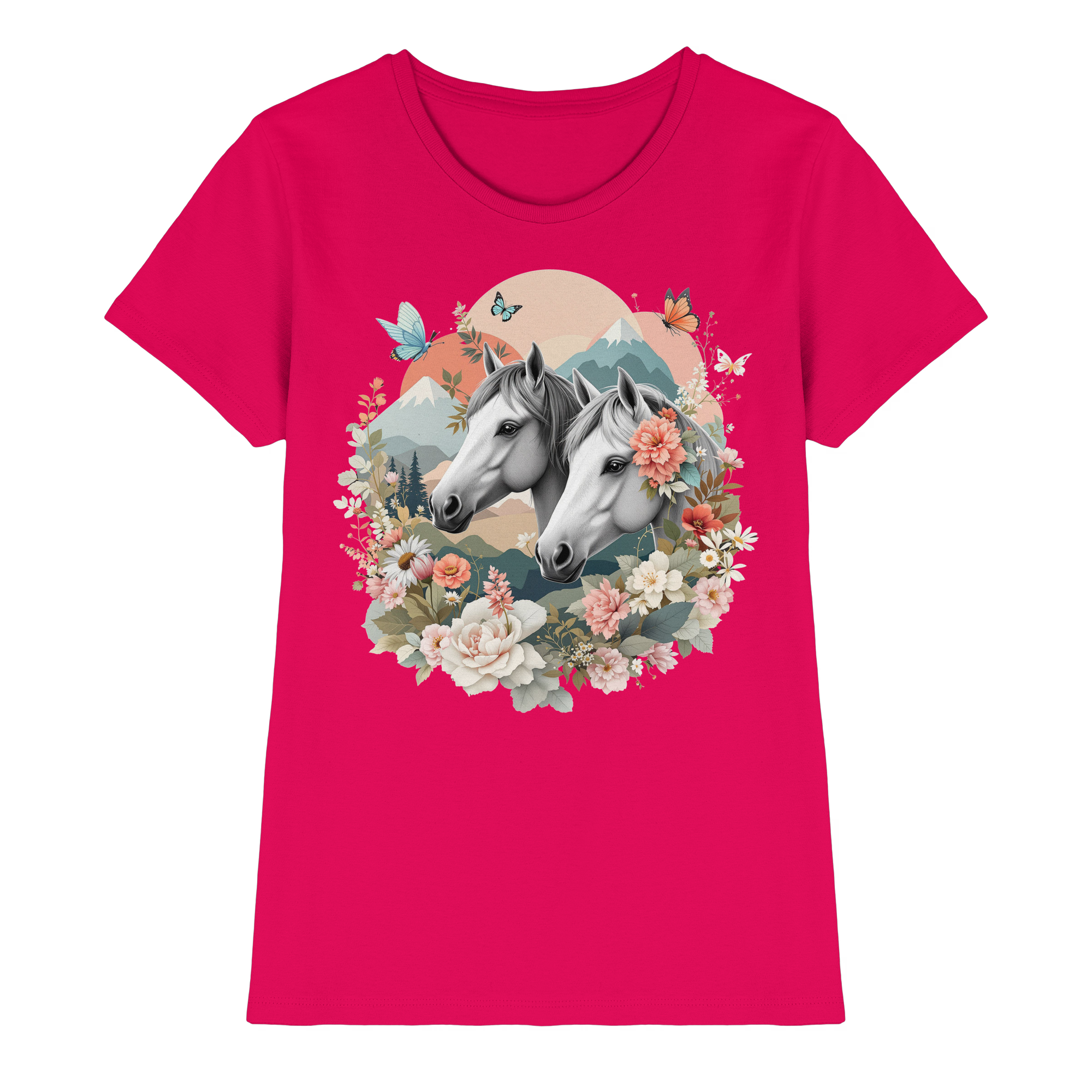 drømmende hest - Premium T-skjorte for kvinner 2