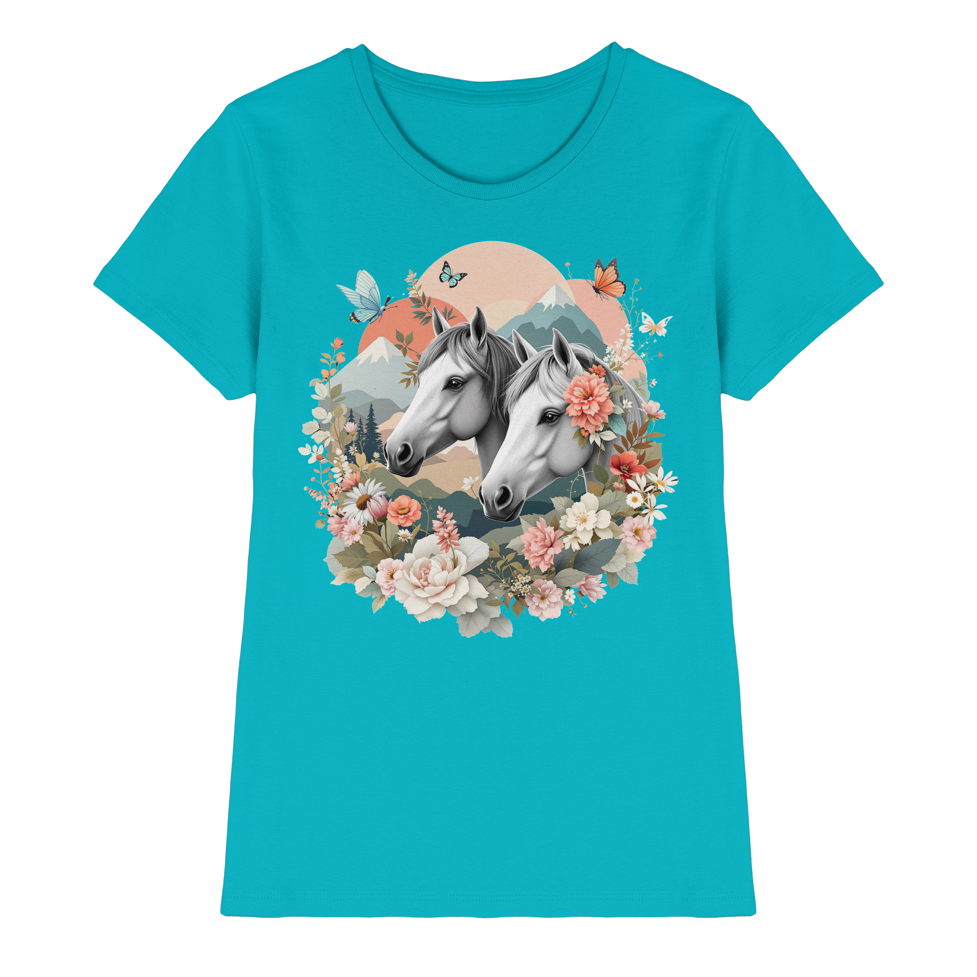 drømmende hest - Premium T-skjorte for kvinner 4