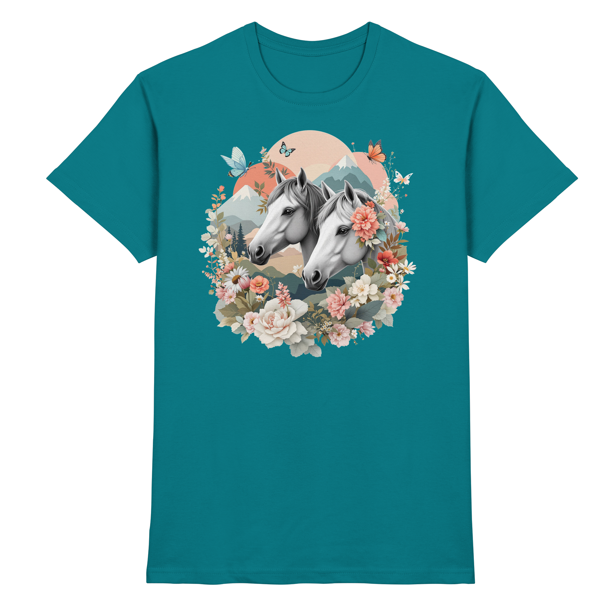 drømmende hest - Premium T-skjorte 6