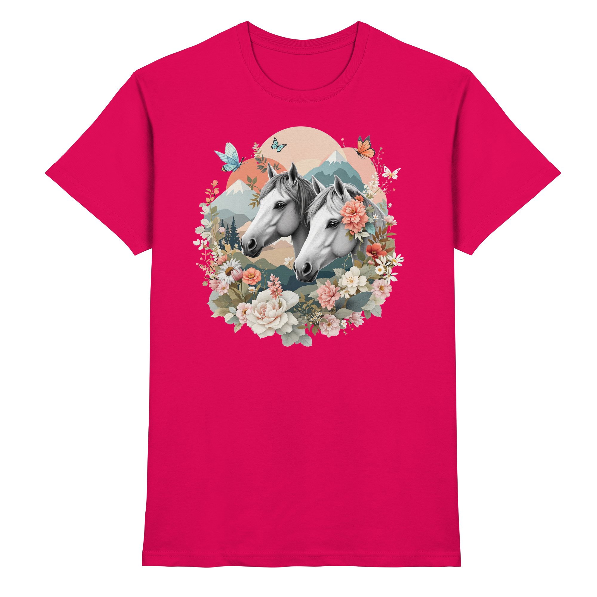 drømmende hest - Premium T-skjorte 2
