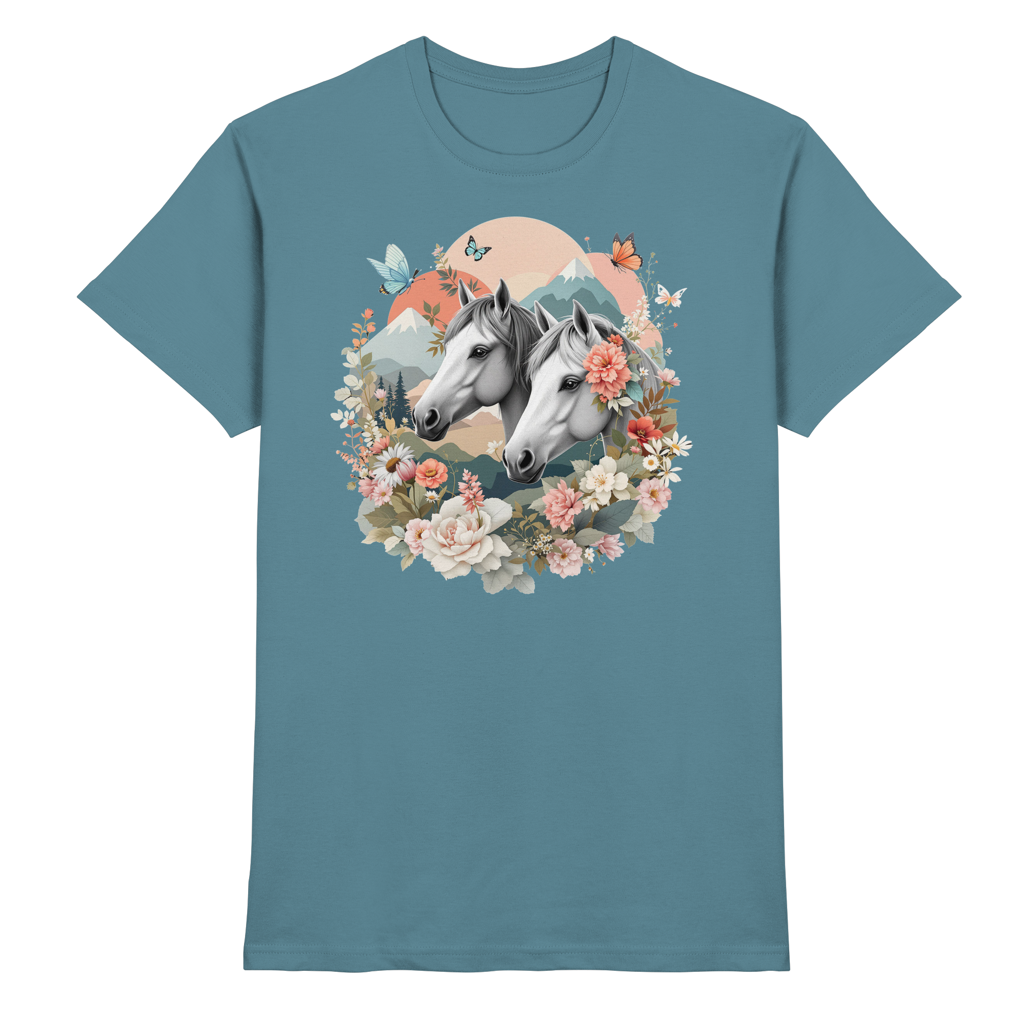 drømmende hest - Premium T-skjorte 5