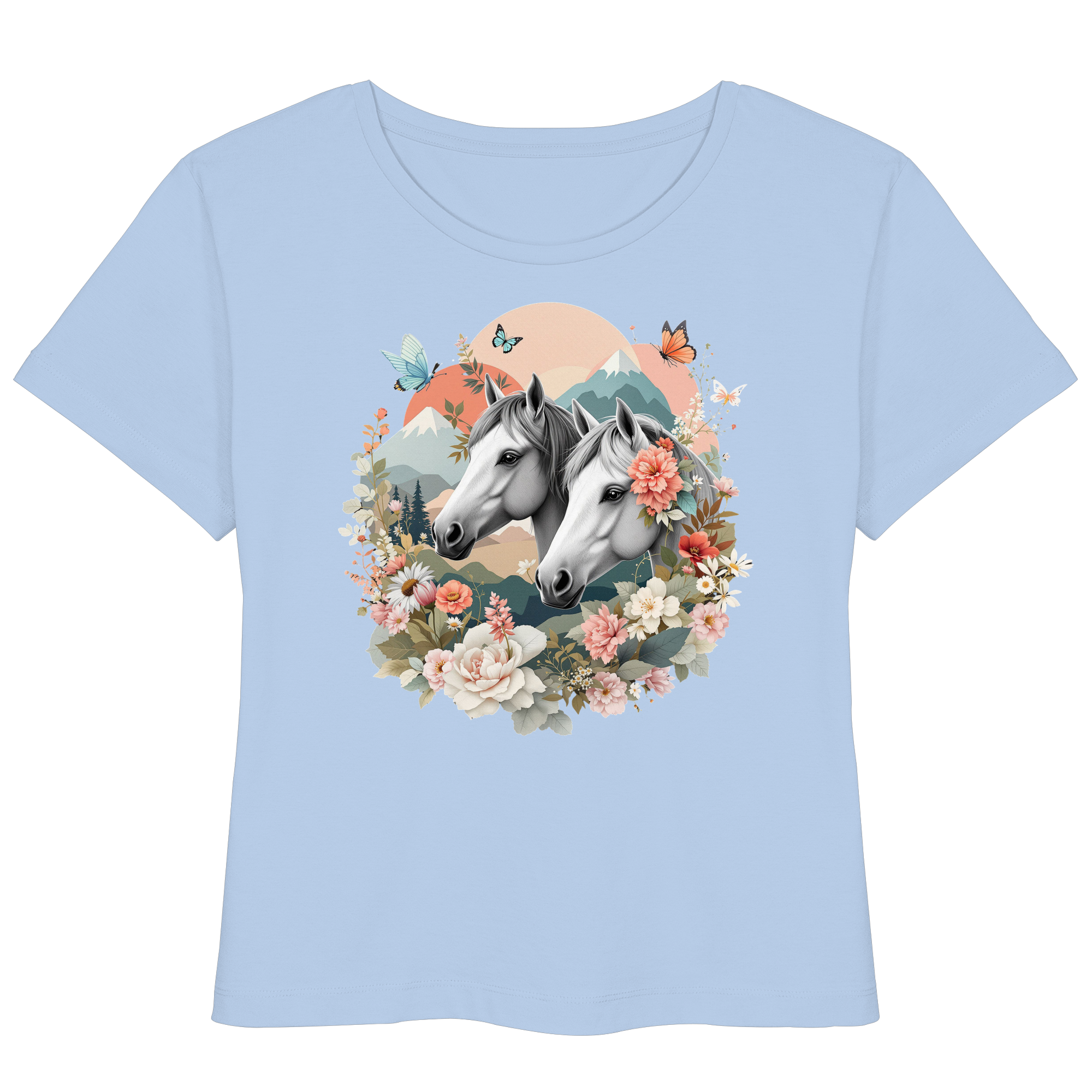 drømmende hest - Økologisk lett T-skjorte for kvinner 2