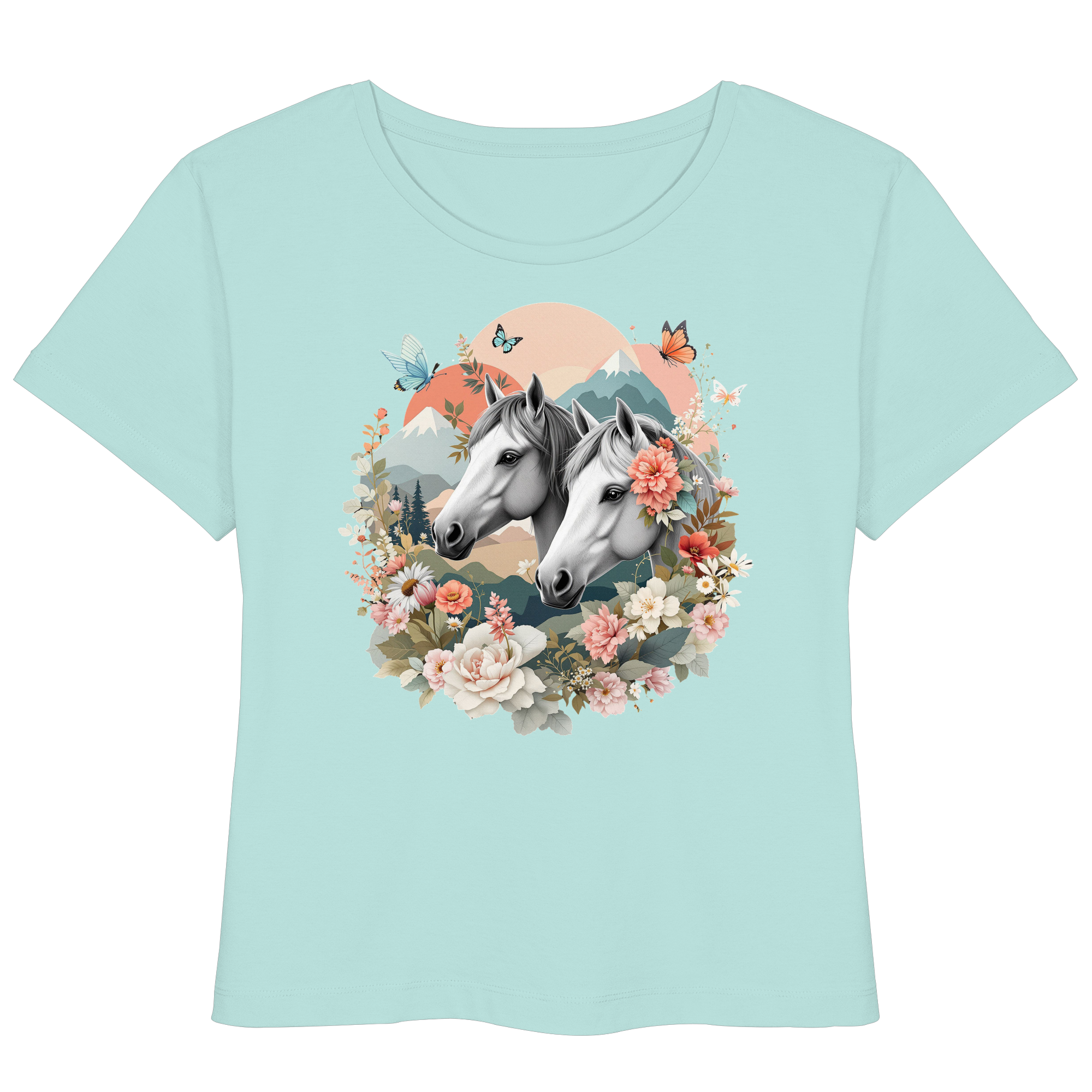 drømmende hest - Økologisk lett T-skjorte for kvinner 4