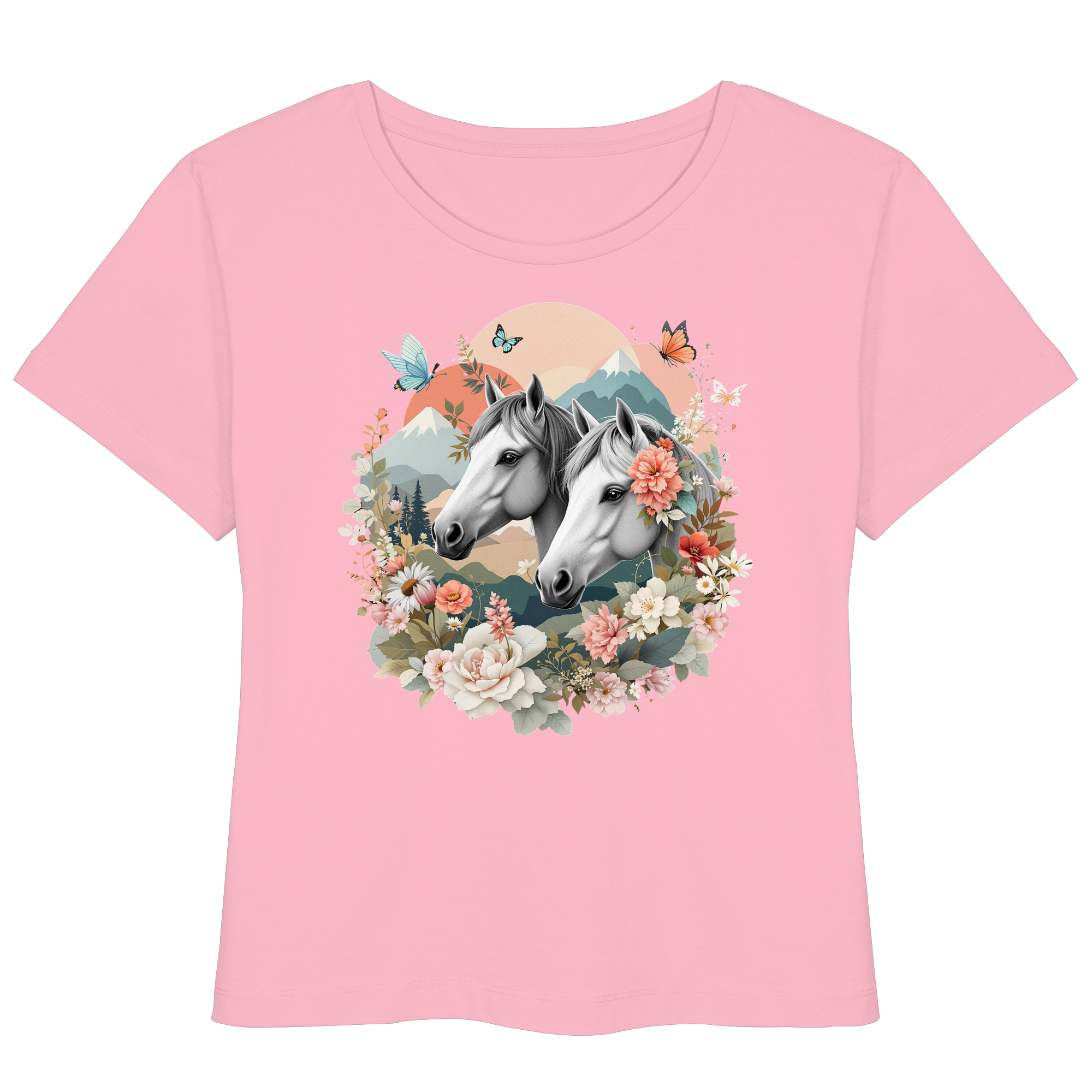 drømmende hest - Økologisk lett T-skjorte for kvinner 3
