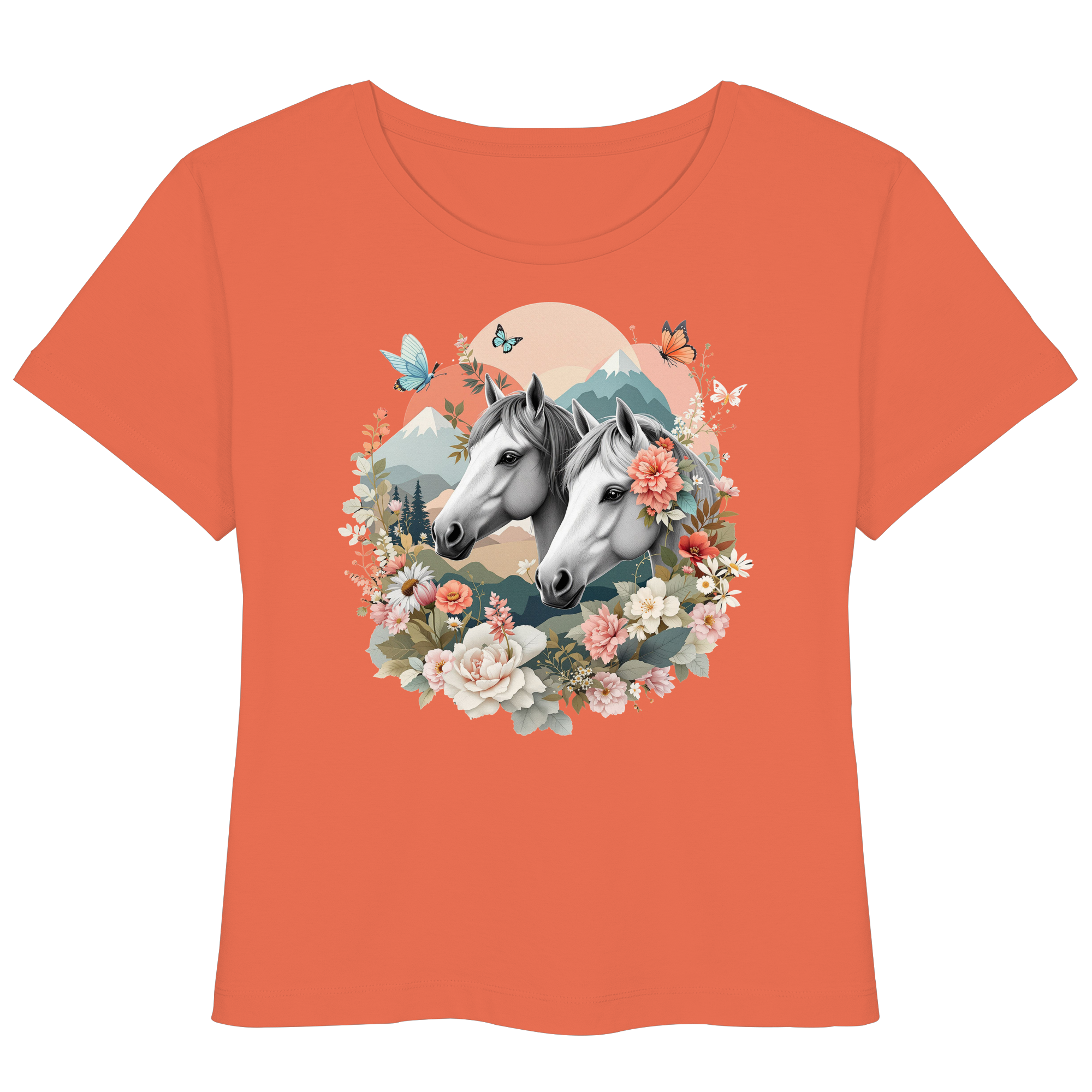 drømmende hest - Økologisk lett T-skjorte for kvinner 7