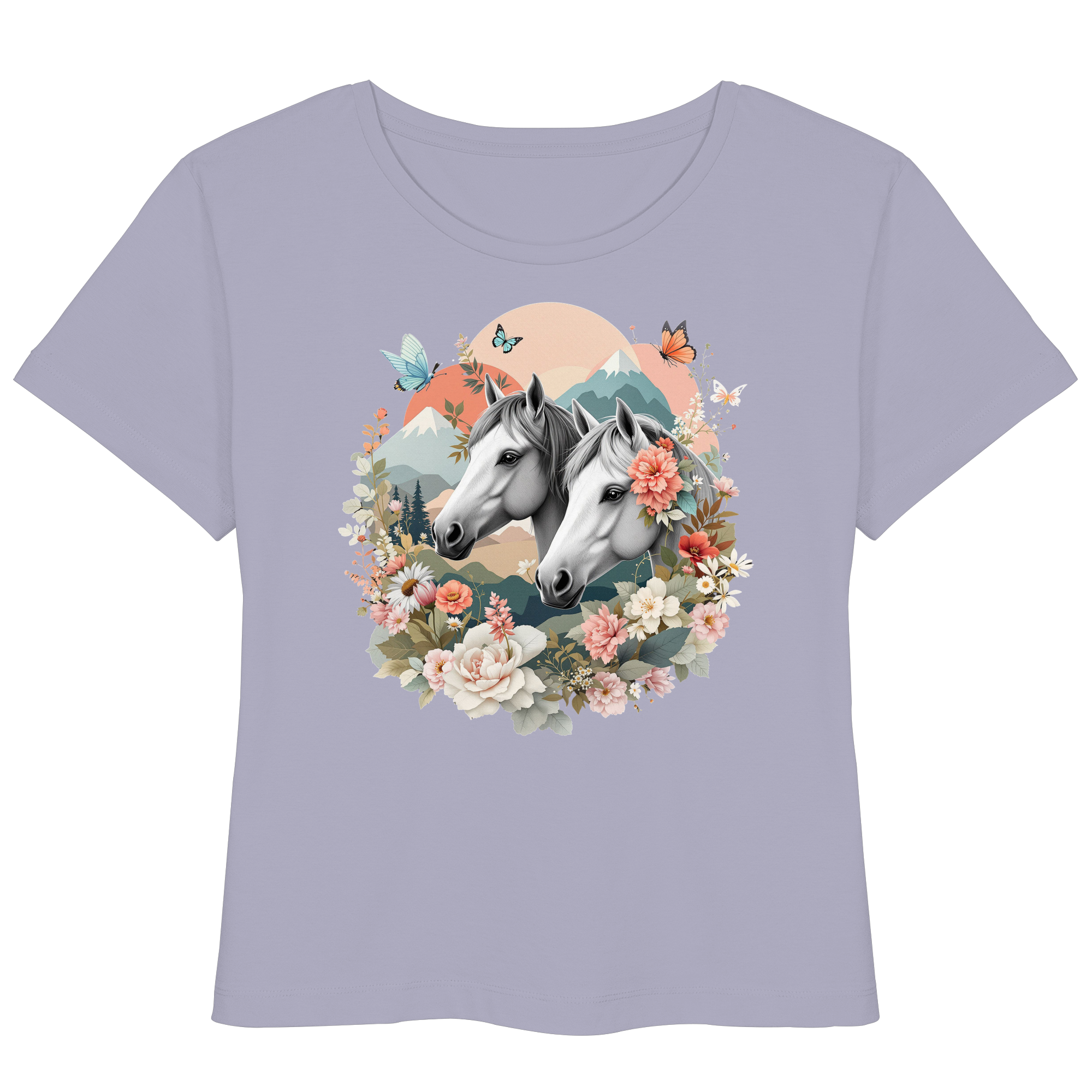 drømmende hest - Økologisk lett T-skjorte for kvinner 5