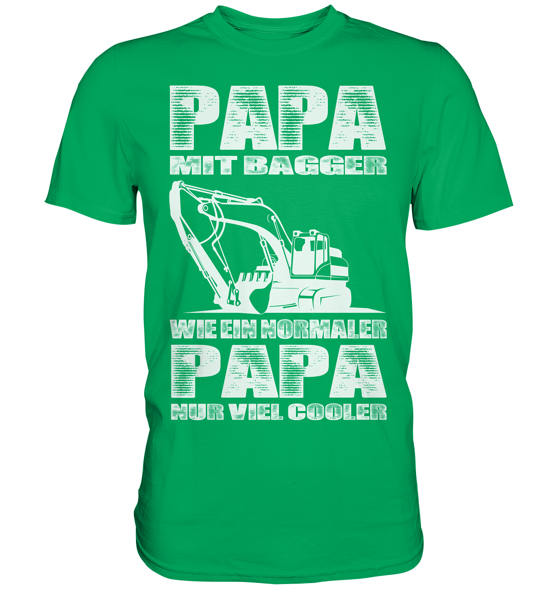 Papa Mit Bagger Baggerfahrer Vatertag Bester Baggerfahrer - Premium Shirt - Bild 5 von 14