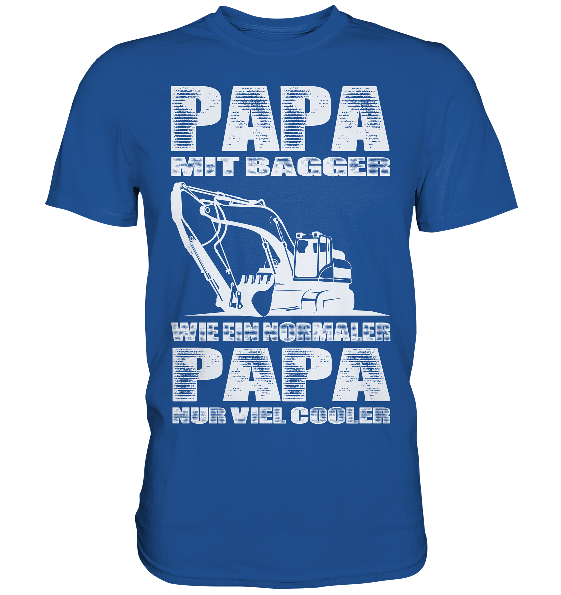 Papa Mit Bagger Baggerfahrer Vatertag Bester Baggerfahrer - Premium Shirt - Bild 9 von 14