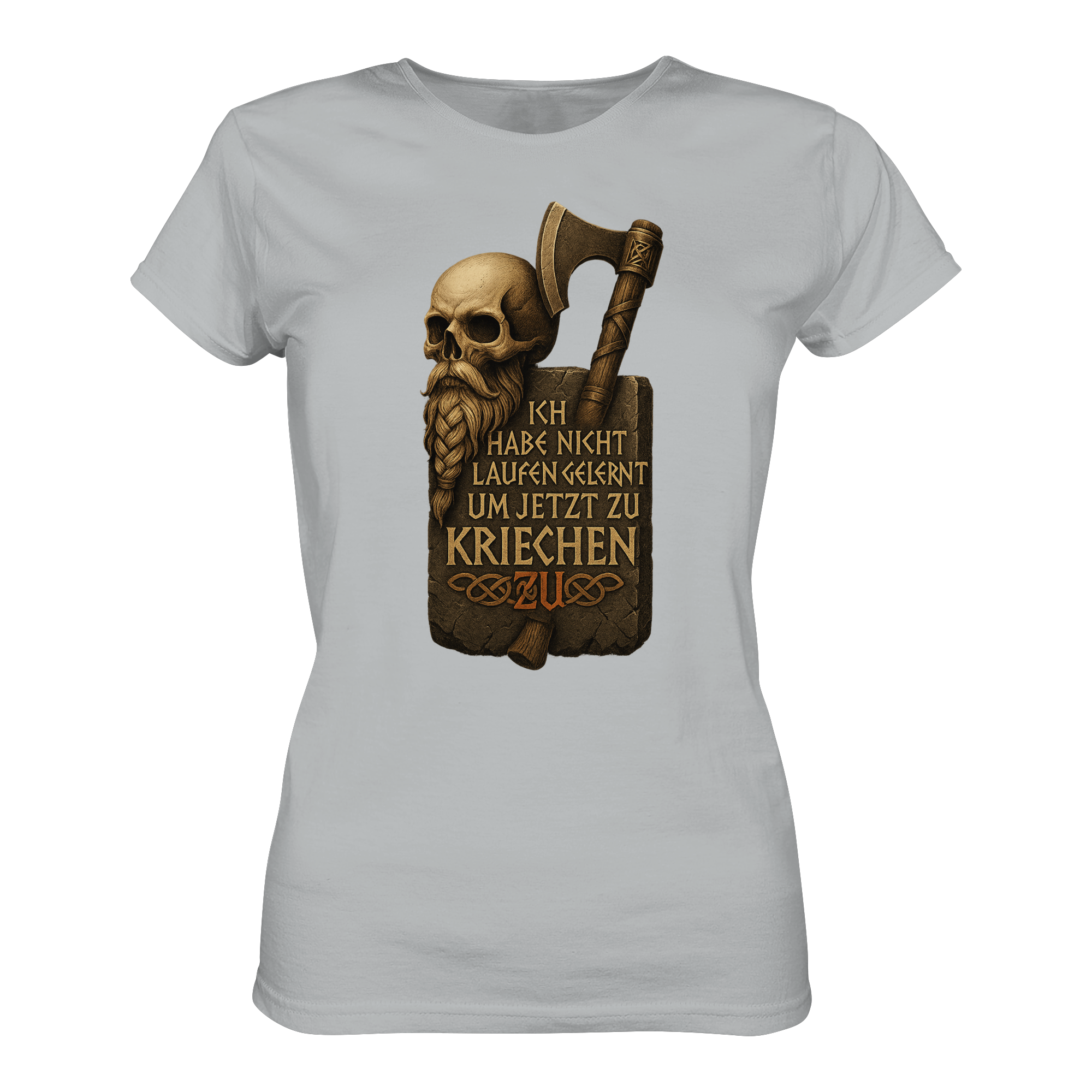 Niemals kriechen - Damen T-Shirt | Vikings frei & wild Motorrad-Fahrer - Picture 10 of 13