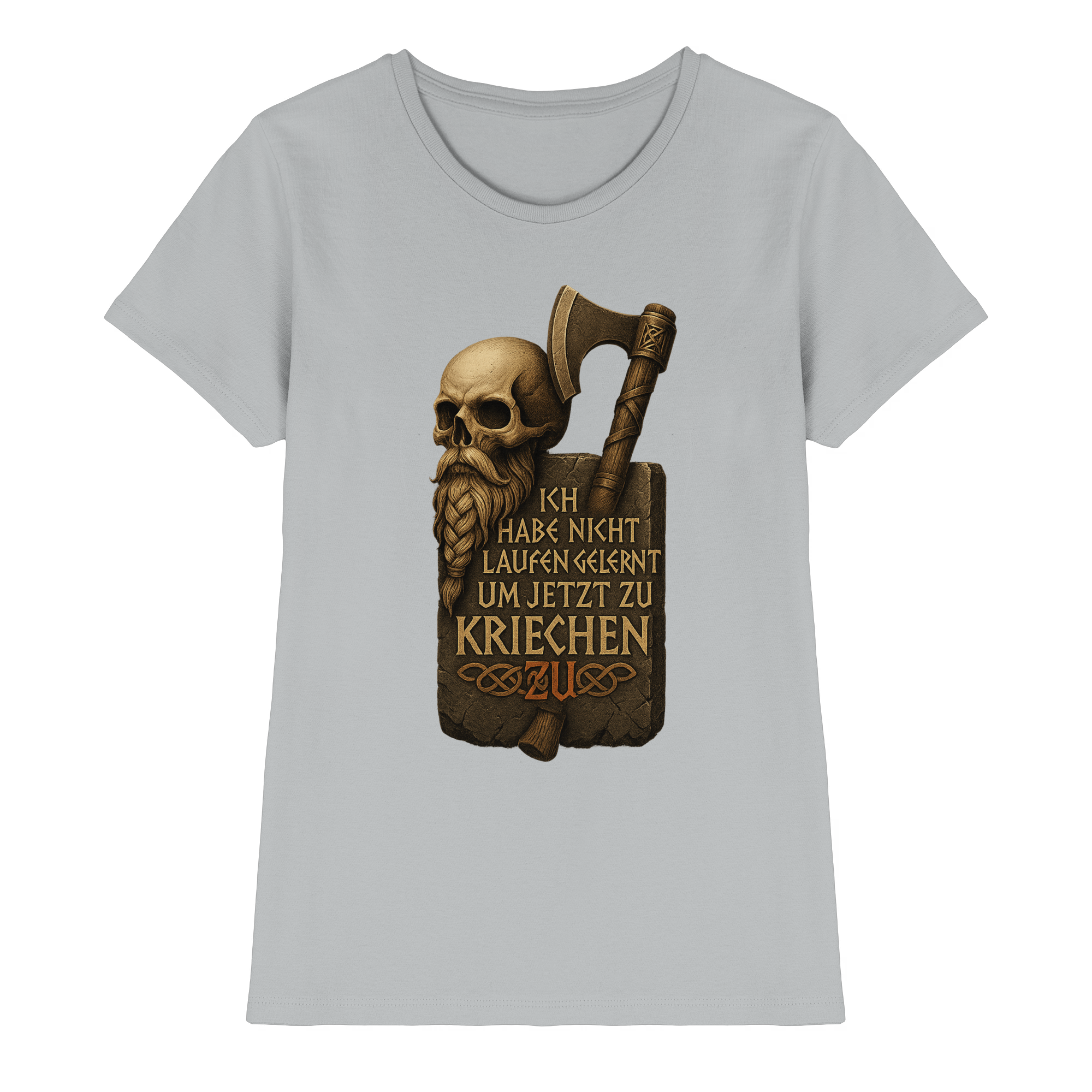 Niemals kriechen - Damen T-Shirt | Vikings frei & wild Motorrad-Fahrer - Picture 11 of 13