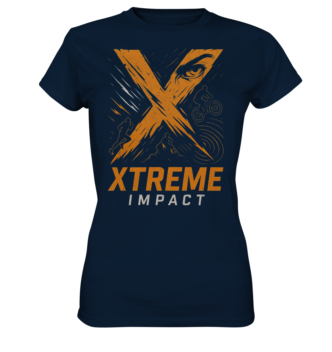 Damen T-Shirt – XTREME Impact – Marineblau – XS