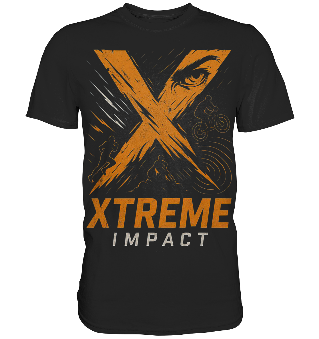 T-Shirt Unisex – XTREME Impact – Schwarz – XS