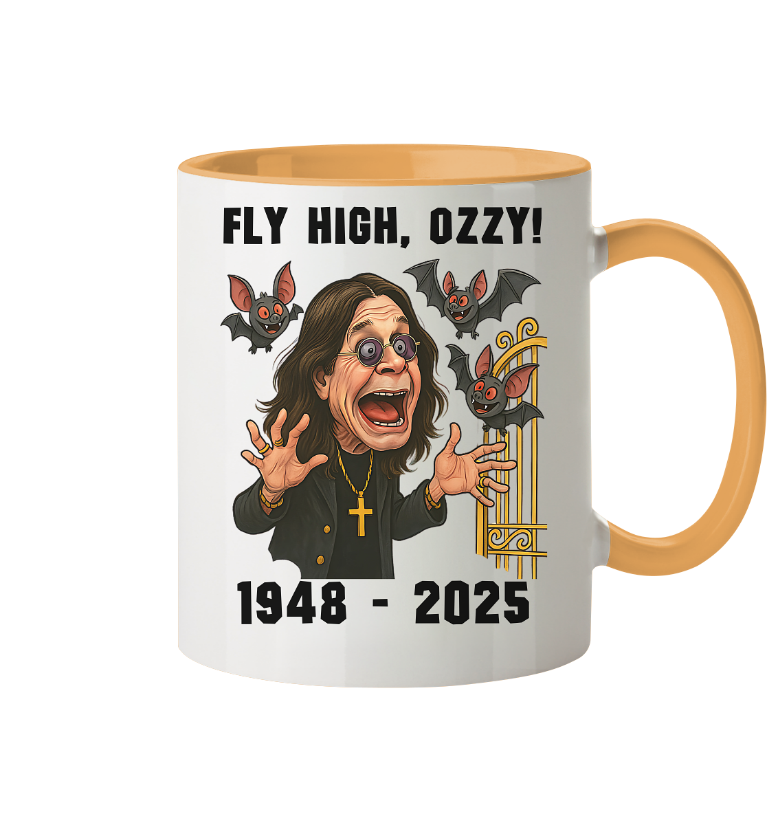 Ozzy Osbourne - Tasse,No Shirt, Black Sabbath Kaffeebecher Fly High Ozzy - Picture 12 of 25