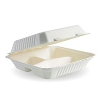 Bagasse hinged boxes a great alternative for someone that's looking to go green on packaging.