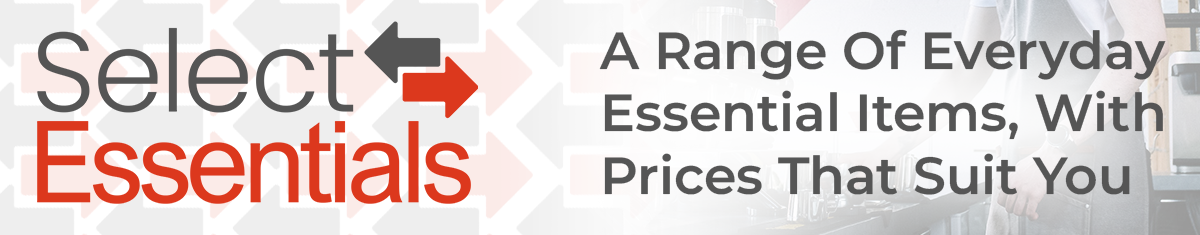 banner for select essentials range