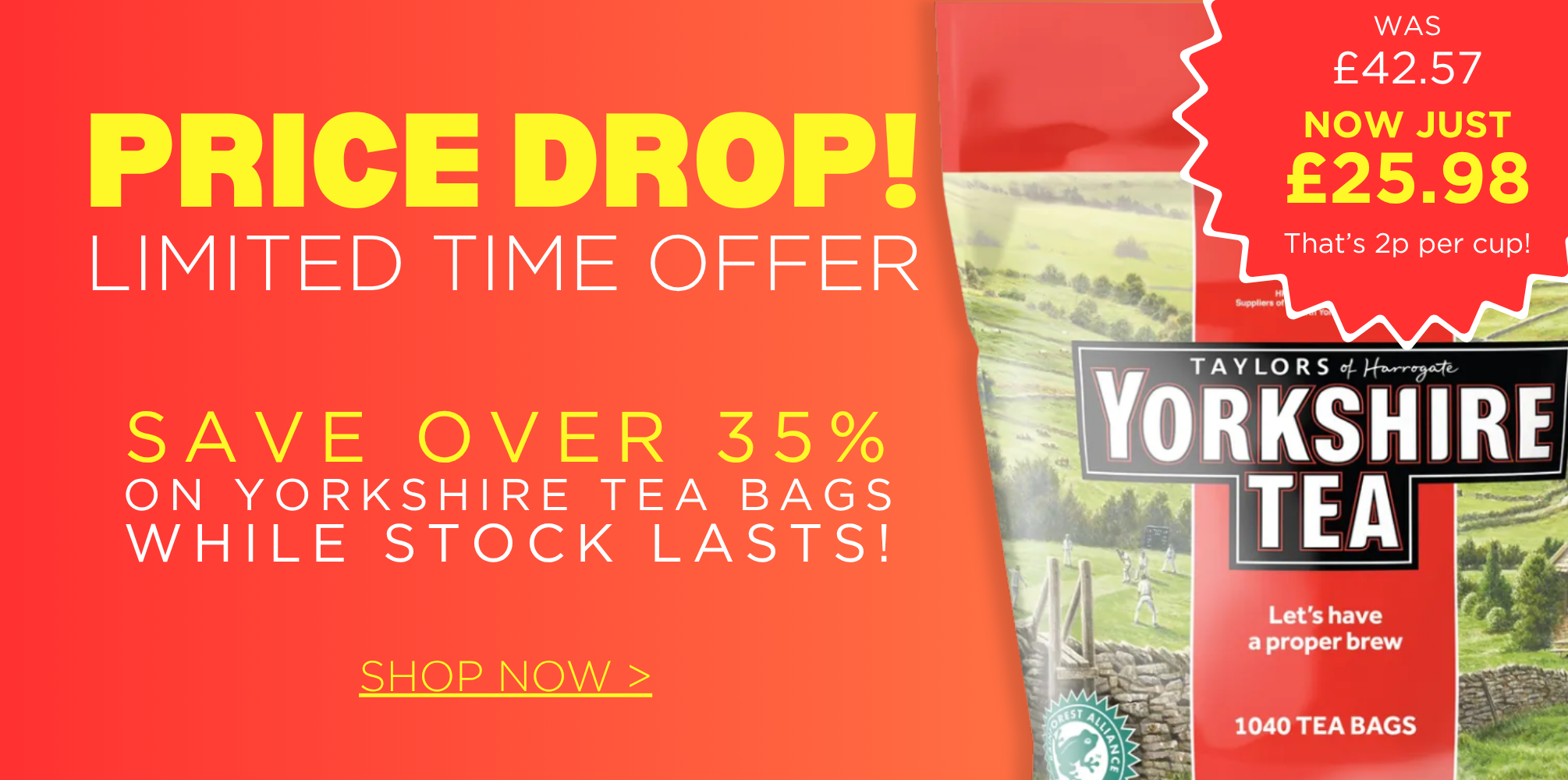 Yorkshire Tea Price Drop