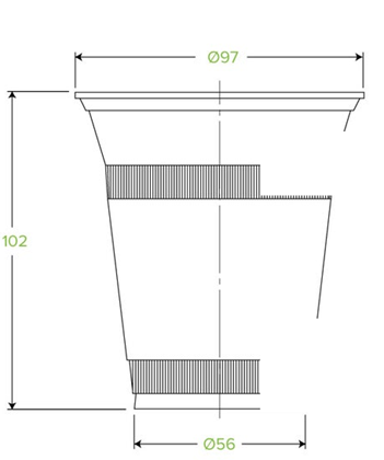12oz/360ml - 96mm Dia Cup Cold PLA Printed BioCup | Cold Cups 12oz/360ml - 96mm Dia Cup Cold PLA Printed BioCup | Cold Cups