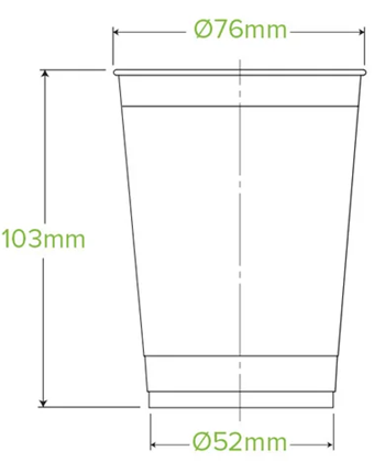 9oz/280ml - 76mm Dia Cup Cold PLA Printed BioCup | Cold Cups 9oz/280ml - 76mm Dia Cup Cold PLA Printed BioCup | Cold Cups