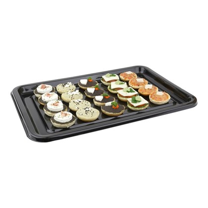 Large Rectangular Black Ebony Platter 46x30cm | Select Catering Solutions Ltd Large Rectangular Black Ebony Platter 46x30cm | Select Catering Solutions Ltd