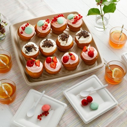 31cm BePulp Square Platter | Select Catering Solutions Ltd 31cm BePulp Square Platter | Select Catering Solutions Ltd