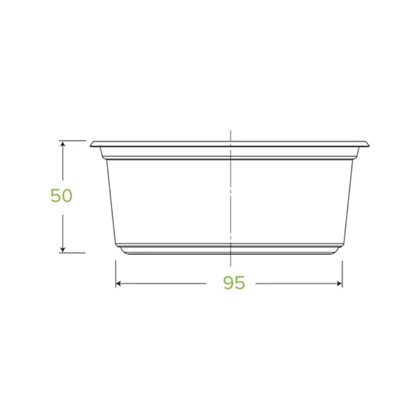 12oz/360ml Bioplastic Deli Pot Tub Container 12oz/360ml Bioplastic Deli Pot Tub Container
