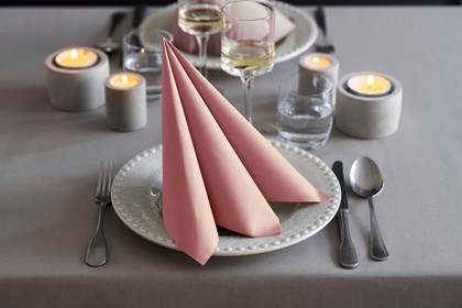 40cm Dunisoft Mellow Rose Napkins | Select Catering Solutions Ltd 40cm Dunisoft Mellow Rose Napkins | Select Catering Solutions Ltd