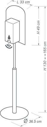 Touchless Free Standing Sanitizer Dispenser | Select Catering Solutions Ltd Touchless Free Standing Sanitizer Dispenser | Select Catering Solutions Ltd