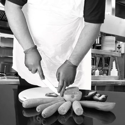 White Disposable Aprons White Disposable Aprons