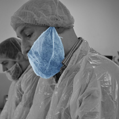 Non Woven Beard Masks Blue Non Woven Beard Masks Blue