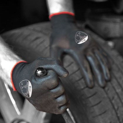 Large Matrix P Grip PU Palm Coated Manual Handling Gloves