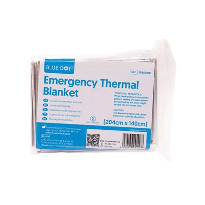 Blue Dot Emergency Thermal Blanket 204x140cm