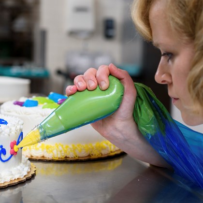 Blue 21'' Tear-Resistant Bag Piping Non-Slip