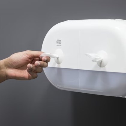 T9 Tork Smartone TwinMini Toilet Roll Dispenser T9 Tork Smartone TwinMini Toilet Roll Dispenser