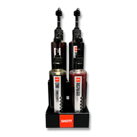 SHOTT 4 Bottle Perspex Counter Stand SHOTT 4 Bottle Perspex Counter Stand