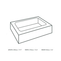 Large sandwich platter box Extra Large sandwich platter box