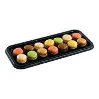 Small Rectangular Black Platter 35x16cm