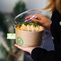 1000ml Round Kraft BioBoard Bowl 2 1000ml Round Kraft BioBoard Bowl