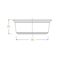 8oz/240ml Bioplastic Deli Container Pot Tub 8oz/240ml Bioplastic Deli Container
