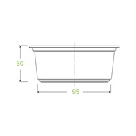 12oz/360ml Bioplastic Deli Pot Tub Container 12oz/360ml Bioplastic Deli Container