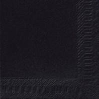 40cm 3ply Black Napkins