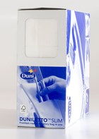 40cm Duniletto Slim White Prefolded Napkins